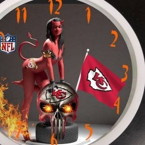 COPY - Kansas city chiefs led lights clock
